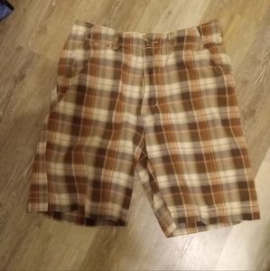 Nobo America's Vintage Brown Plaid  Flat Front With Pockets Men 32